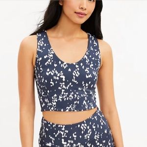 Lou & Grey Spotted Feel Good V-Neck Bralette size Medium